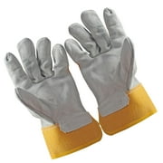 Tnarru Electric Welding Safety Work Gloves, Cowhide Grey, 10.4" x 5.1"