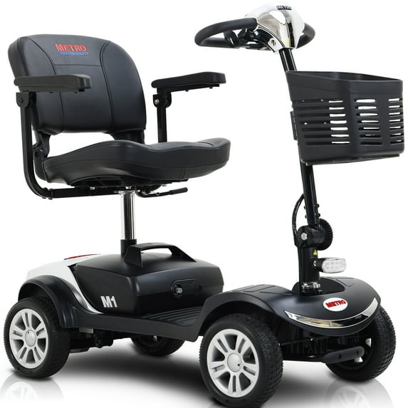 Electric Wheel Chair for Senior, 4 Wheel Mobility Scooter with Detachable Basket and Control Panel, Motorized Electric Carts for Adults, 4.97mph, 300lbs, SS1799