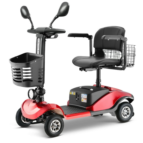 Electric Wheel Chair for Senior, 4 Wheel Mobility Scooter with Detachable Basket and Control Panel, Motorized Electric Carts for Adults, 4.97mph, 300lbs, S8679