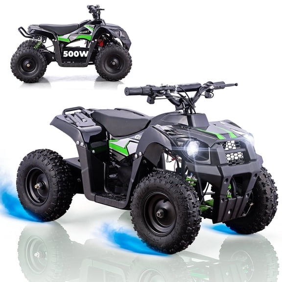 Electric Wheel of 4, 36V Electric Ride On Car for Big 12+,500W Motor, 2-Speed Parent - Lock & 7.4 and 12.4Mph Max - 10 Miles,Green