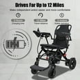 thumbnail image 1 of Baellsa Electric Wheelchair, 12-Mile Range (242LBS) Lightweight Foldable Electric Wheelchair with Large Footrest for Adults, 1 of 10