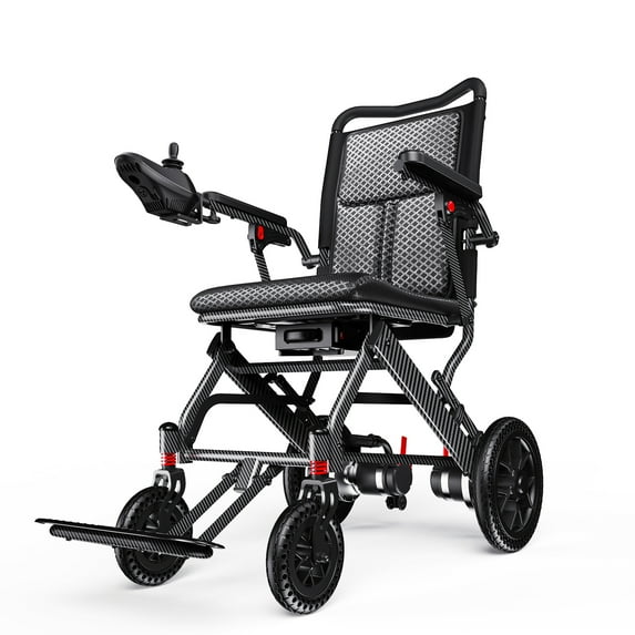 Electric Wheelchair for Adults & Seniors, 30-Mile Range with 2x12Ah Lithium Battery, All-Terrain Power Wheelchair with 500W Motors, Airline Approved Portable Motorized Wheelchair
