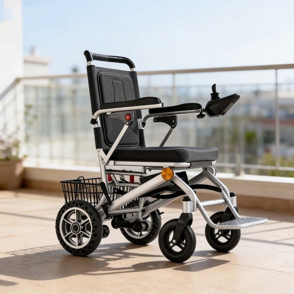 Electric Wheelchair, All-Terrain Lightweight Portable for Adult Outdoor Freedom