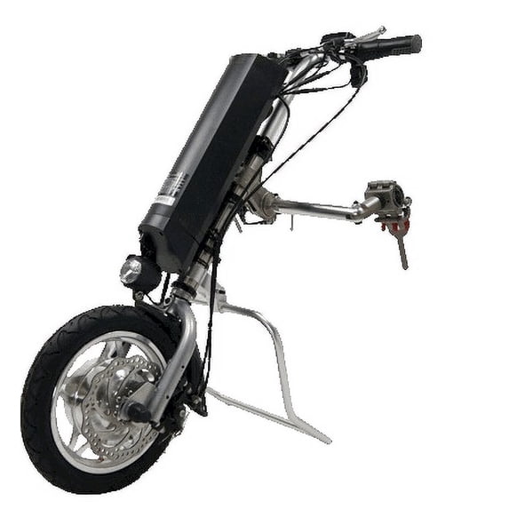 Electric Wheelchair Power Attachment | 350W Hub Motor, 12 MPH Speed, 15-20 Miles Range | Transform Your Manual Wheelchair into a Powered Ride