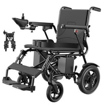 STACOO Electric Wheelchairs for Adults, Foldable Electric Wheelchair for Senior, 300LBS Capacity, 20 Miles Long Cruise Range Power Wheelchair, All Terrain Motorized Wheelchair