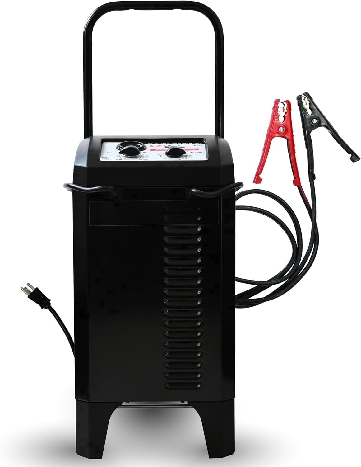 Electric Wheeled Manual 10A Car Battery Charger and 250A Engine Starter, 50A Boost, 12V Sport, Auto, and Marine Batteries,2-in-1 Solution