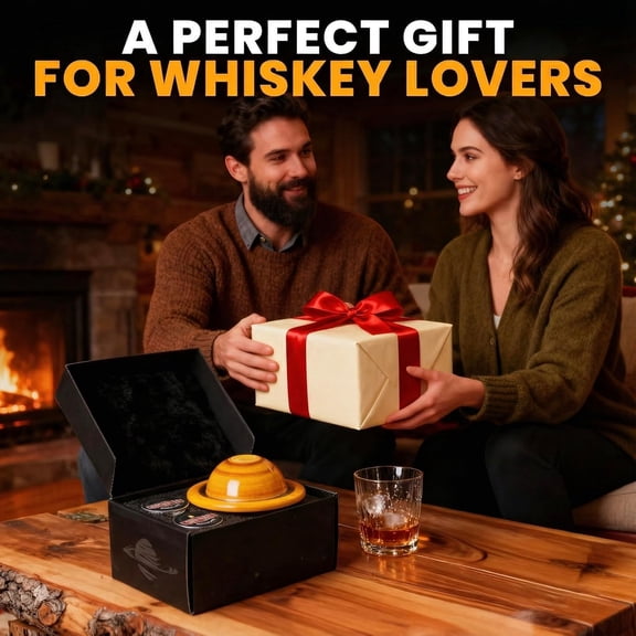 Electric Whiskey Smoker Kit Rechargeable Cocktail Smoker with Wood Chips No Butane Needed Old Fashioned Drink Smoker Ready to Use Saturn Design Home Bar Gift Set for Men Dad Husband