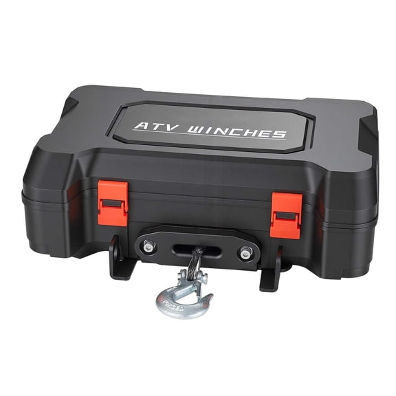 Electric Winch 4500 lb Capacity 12V DC with Synthetic Rope and Wireless Remote Control Recovery Kit for ATV UTV Off-Road Pulling