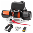 thumbnail image 1 of Electric Winch 6000 lb, Synthetic Rope Truck Winch, Waterproof 12V Off Road Winch with Remote Control, 6000lbs Capacity for SUV, ATV, 1 of 5