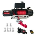 thumbnail image 1 of Electric Winch Kit, 10000 lb. Load Capacity, 12V Synthetic Rope Waterproof Electric Winch with Wireless Remote, 1 of 9