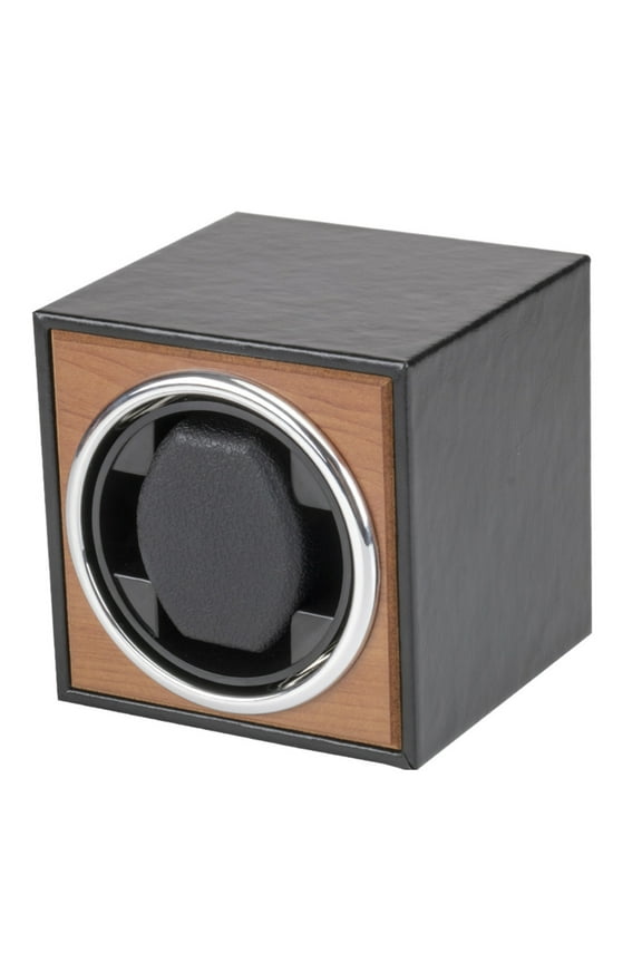 Electric Winder Watch Box, MDF+Black PU+Plastic+Memory Foam Watch Winder Rotation Self-Winding Watch Display TAPDRA Store