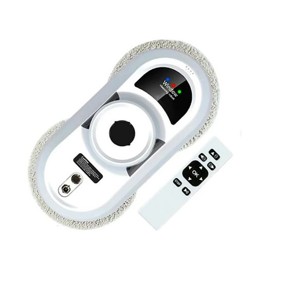 Electric Window Cleaning Robot Vacuum Cleaner Window Washer One-key Start Remote Control Anti-Falling Glass Window Cleaner For Windows, Tiles, Bathrooms ,Slim Compact Design