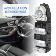 thumbnail image 1 of Electric Window Regulator Switch Buttons Driver/Passenger Side Compatible for Mercedes-Benz C300 Sedan 2015-2018 Replaces A2059056811 A2059051513, 1 of 9