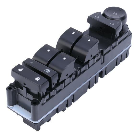 Electric Window Regulator Switch for Cadillac Escalade GMC 2007-2014 Replace 20835552 ABS Plastic Front Left Heated Mirrors Without Bezel