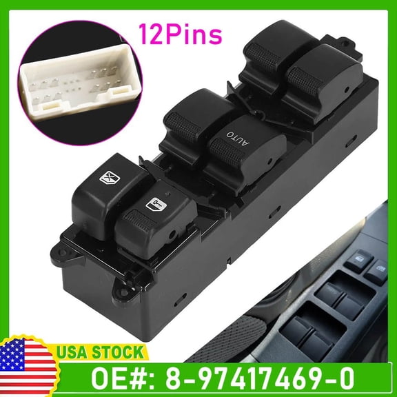 Electric Window Switch Front Left 8-97417469-0 For Isuzu D-Max Dmax 8974174690