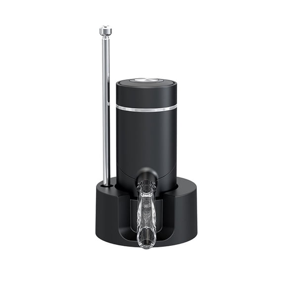 Electric Wine Aerator and Dispenser | Rechargeable Automatic Wine Pourer with Touch Button Control, Precision Spout, On/Off Aeration, Extension Tube and Micro USB Cable | Just Press to Pour!