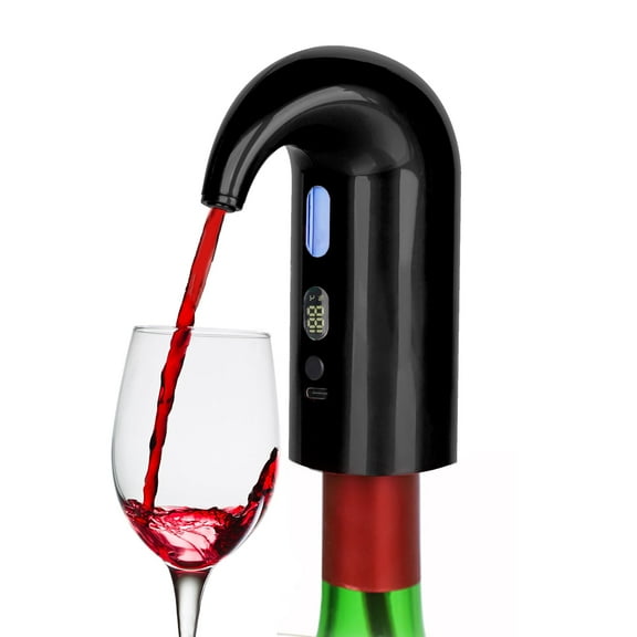 Electric Wine Aerator Pourer, Portable One-Touch Wine Decanter and Wine Dispenser Pump for Red and White Wine Automatic Wine Dispenser Type C Rechargeable