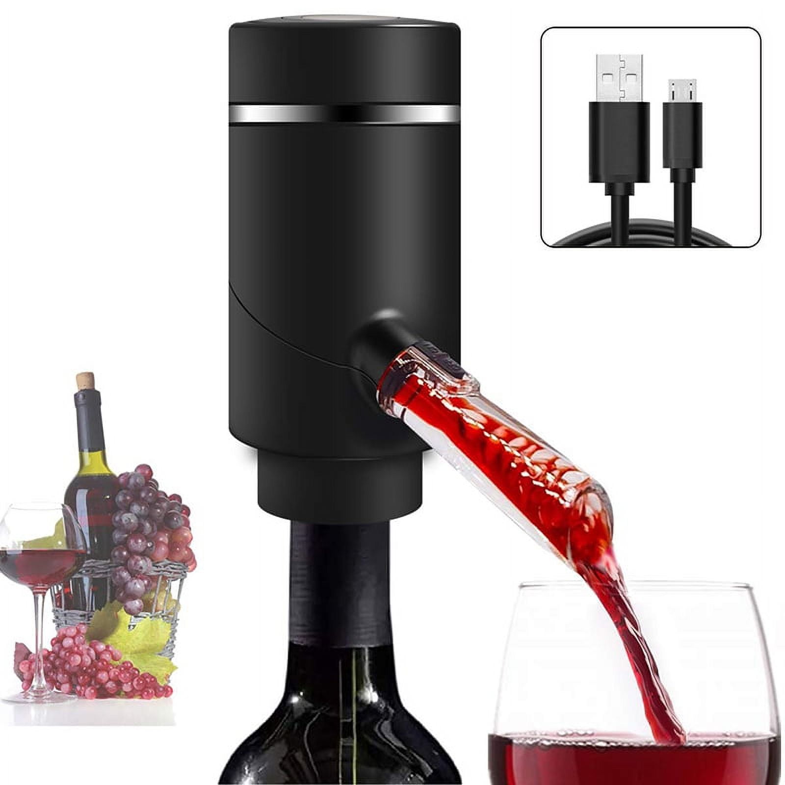 Electric Wine Aerator and Dispenser, Rechargeable Automatic Wine Pourer