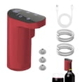 thumbnail image 1 of Electric Wine Decanter, USB Rechargeable Whiskey Dispenser for Funny Unique Gifts for Him (Red), 1 of 10