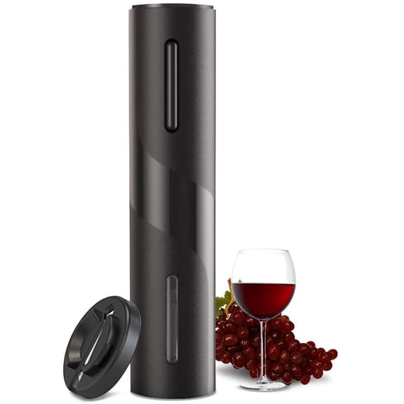 Electric Wine Opener, Battery Operated Wine Bottle Openers with Foil Cutter, One-click Button Corkscrew Remover for Home Kitchen Party Wedding
