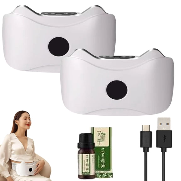 Electric Wireless Abdominal Massager for Fat Burning & Digestion, Electric Wireless Abdominal Massager with 4 Massage Modes for Abdomen, Legs, HIPS and Back