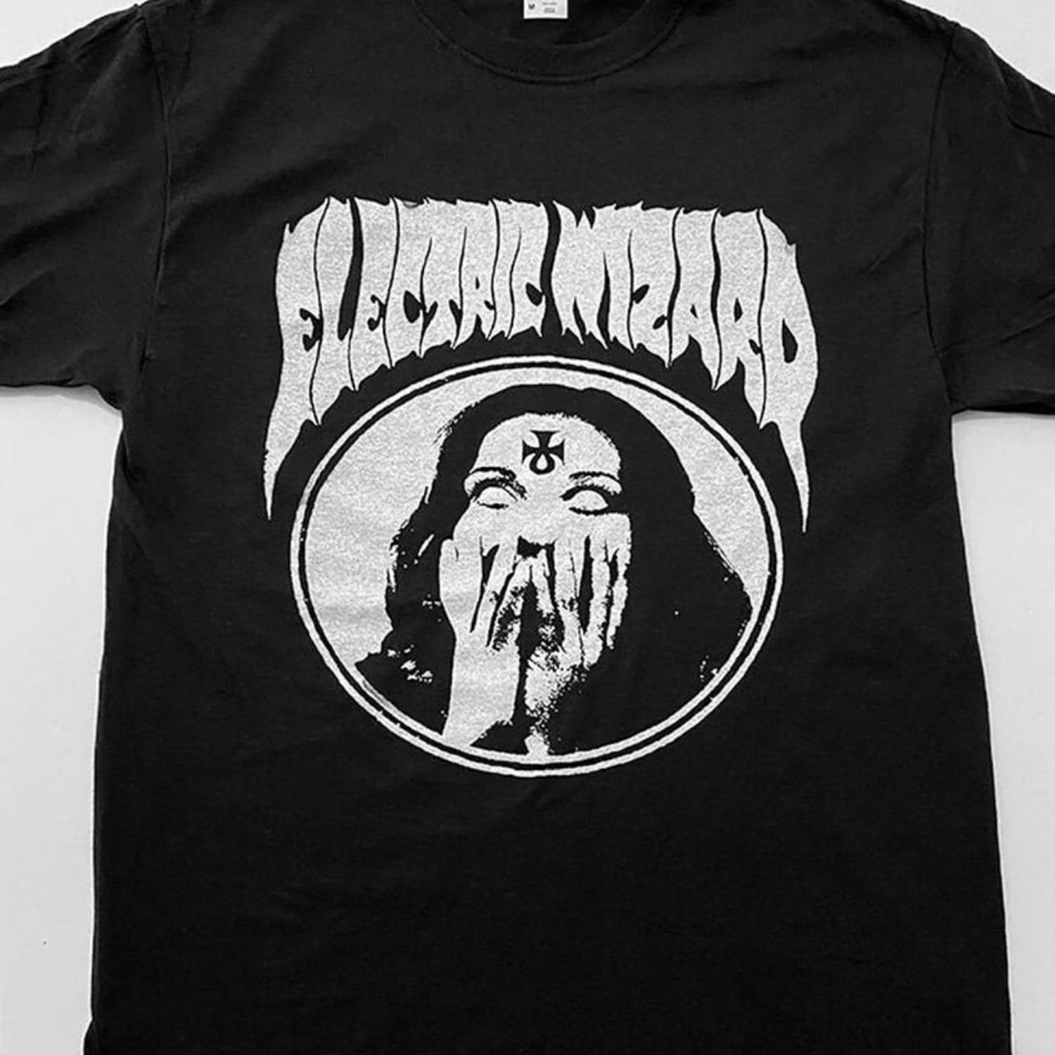 Electric Wizard Inverted Ankh Girl Black T-shirt, doom metal