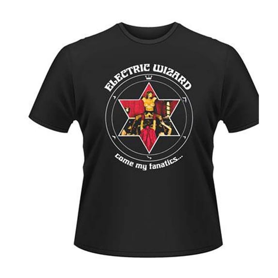 Men's Electric Wizard Come My Fanatics... T-shirt Medium Black