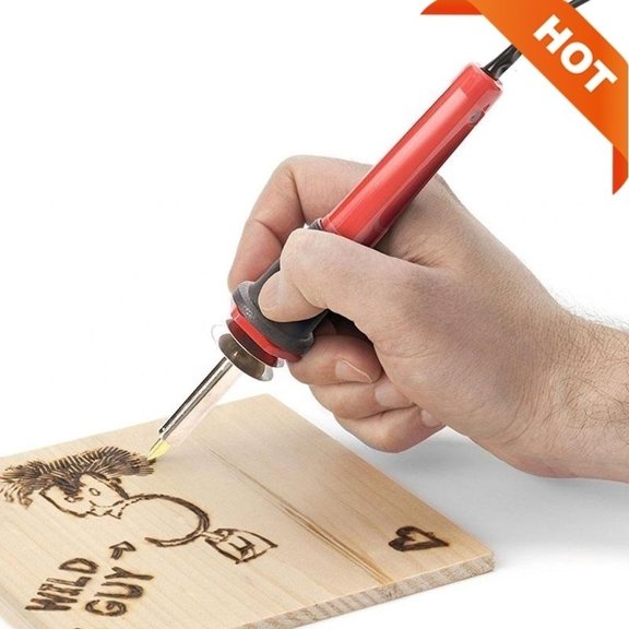 Electric Wood Burning Tool Kit 37PCS Craft Set Soldering Pyrography Art Pen Tips