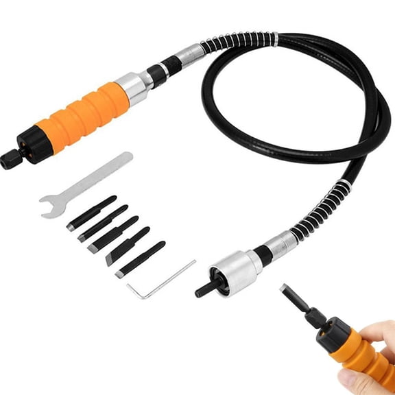 Electric Woodworking Carving Chisel Tool Set, High-Speed Power Chisel with 5 Specialty Knives for Furniture Engraving and DIY