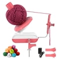 thumbnail image 1 of Yucurem Electric Yarn Ball Winder for Crocheting, Compact Yarn Cake Winder with Strong Tension Stepless Speed, Automatic Crochet Wheel Wool Winder for Knitting Lovers Gifts (Pink), 1 of 8