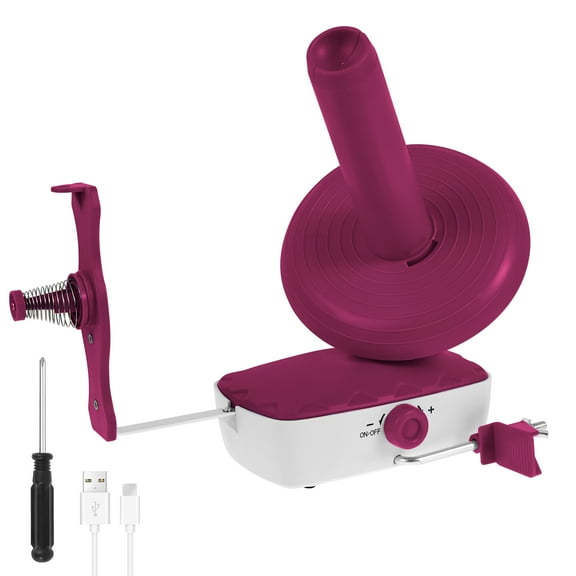 Electric Yarn Winder 10oz Large Capacity Stable Tension Yarn Ball Winder Stepless Speed Crocheting Roller Spinner for Knitting Enthusiasts Crochet Lovers