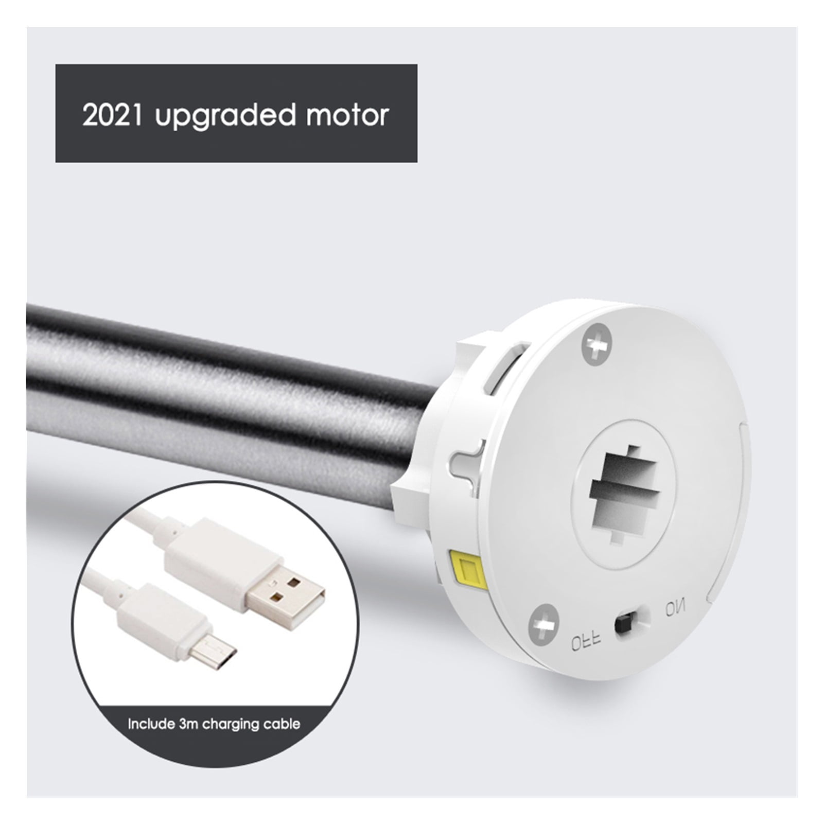 Electric Zebra Blinds With Square Dust Cover Thick Fabric Smart Window