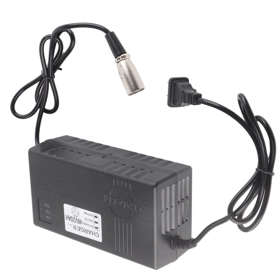 Electric bicycle electric scooter battery charger electric scooter accessories 100-240v American plug 48V2.5 flame retardant ABS material shell black