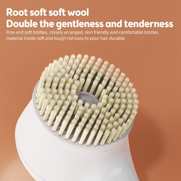 Electric cleaning brush,Handle Brush Ipx7 Waterproof Bath Brush Waterproof 3 Body Brush 6-in-1 Brush Heads Bath - Type-c 6-in-1 Ipx7 Brush - Brush Waterproof Type-c Ipx7 Brush Dsfen Brush 3