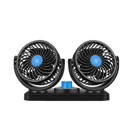 Electric fan,Speed 12v Rotatable 2 Speed Dual Head Rotatable Low Noise Head Rotatable 2 Suv Van Vehicles Low 12v Low Noise Suv With Dual Head Noise Suv Van Car Fan