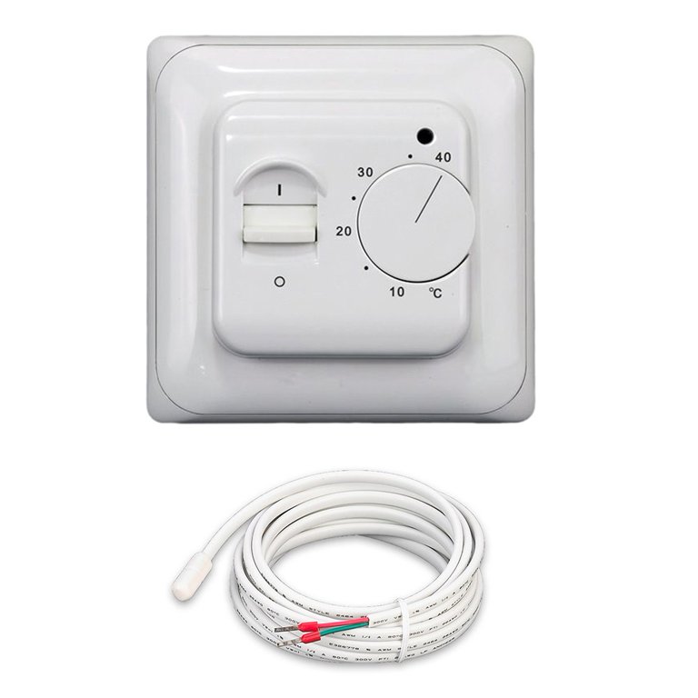 Buy Floor Heating Room Thermostat AC220 Temperature Controller With 3  Meters Sensor by Just Green Tech on Dot & Bo