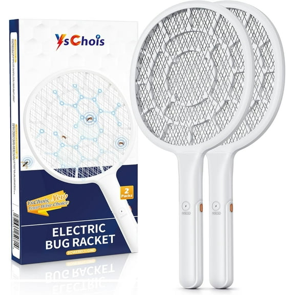 Electric fly swatter, | Golden zone voltage, densest 3mm mesh, apple-like weight - powered by AA battery