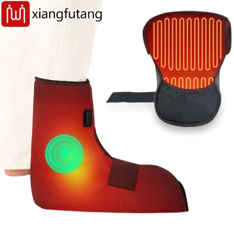 Electric foot vibration heating massager