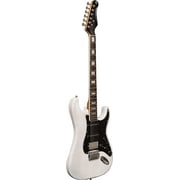 Electric guitar with solid alder body