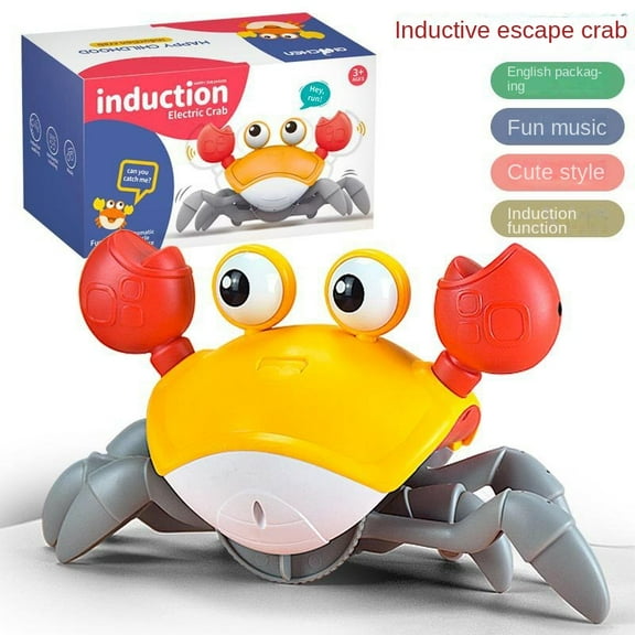 Electric induction crab escape baby can move baby head up practice toy dance coax baby artifact can not catch