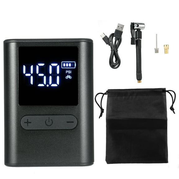 Electric inflator,Portable Tire Inflator Pump Portable Tire Bikes 100psi Pressure 100psi Pressure 1000mah Bikes Cars Balls Cars Balls Laps Tire Inflator Air Inflator Air Pump Bike Pump Black