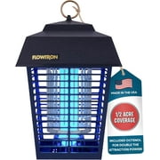 Electric insect killer, 1/2 acre outdoor insect control, using double bait method, 15W ultraviolet lamp