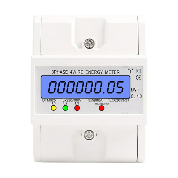 Electric meter,5-80a Consumption Kwh 4 Wire Meter 220/380v 5-80a Consumption Meter 220/380v 5-80a Meter With Lcd Meter Din Rail With Lcd Display Wire Meter 220/380v Meter With 3 4 Wire