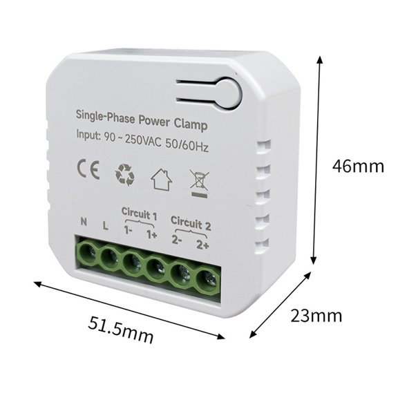 Electric meter,80a With Ct Wifi Meter Statistics 50/60hz Kwh Consumption Consumption With Ct Clamp Meter Meter Havou Meter Cousopo Meter Wifi