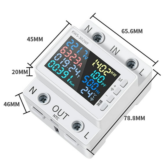 Electric meter,Screen 2p Meter 170-270v/63a And Meter 2p Meter 170-270v/63a Meter Color Meter Color Screen Color Screen 2p Siuke Meter 8in1 Vol E And 170-270v/63a Vol E And T Meter