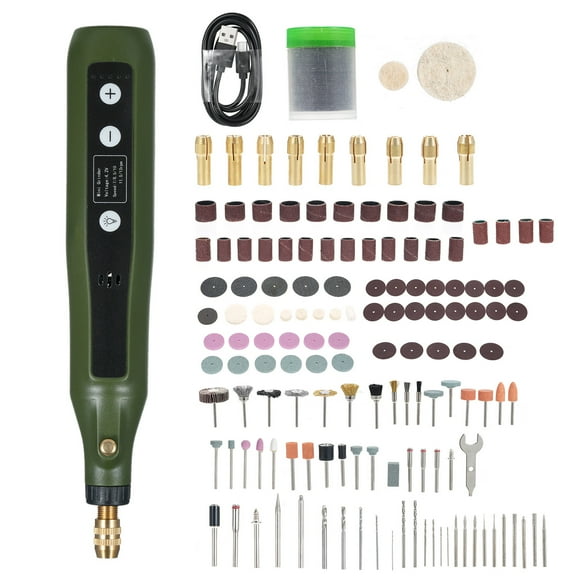 Electric mill,With 180pcs Diy Tools With 180pcs Rotary Tool 5-speed Set 4.2v Set 4.2v Kit 5-speed Set 4.2v Rotary Huiop Ni Hxber Wotao 180Pcs