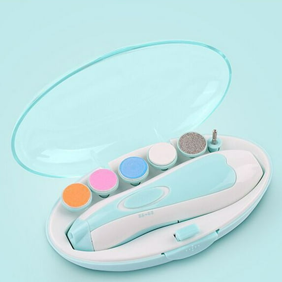 Electric nail ,6-in-1 Toddlers Kids With Sander Heads Led Nail Kit Baby Nail Kit Toddlers Kids 6pcs Sander Heads Kids With 6pcs With 6pcs Sander Heads Low With Led Nail Qisuo