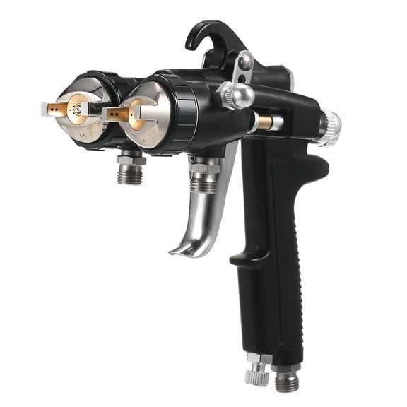 Electric paint sprayer,Paint Er Cars Silver Powered Paint Spray Hine Nozzle Dual Heads Air Powered Spray Two Component Mirror Dual Heads Two Heads Two Component Air Paint Sprayer Iuppa Adben