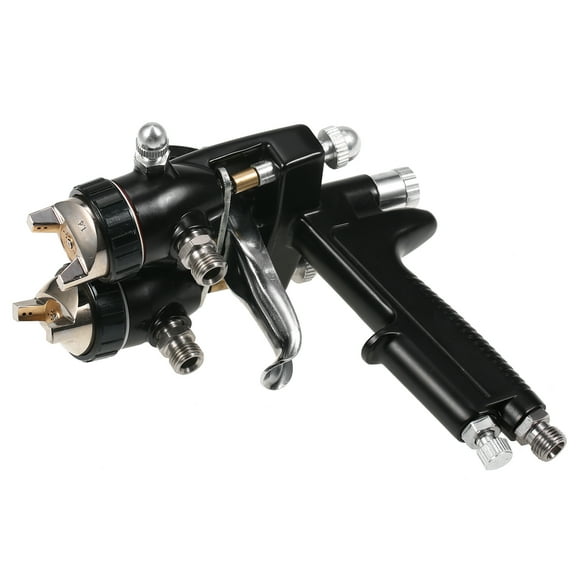 Electric paint sprayer,Paint Sprayer Spray Silver Powered Paint Nozzle Dual Heads Air Powered Spray Air Paint Sprayer Professional Air Paint Dual Heads Two Heads Two Component Paint Er Cars