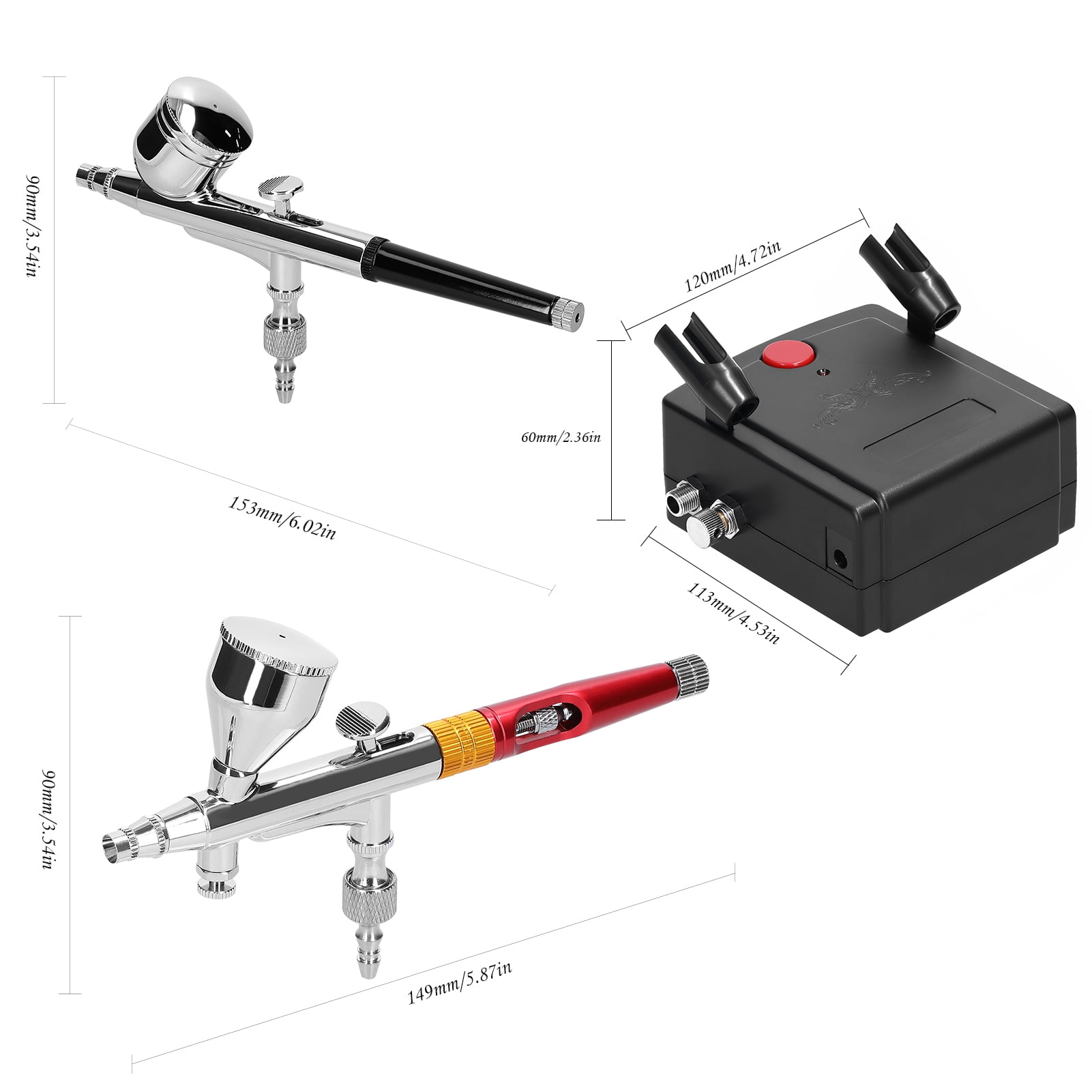 Electric paint sprayer,Pump Airbrush Set Air Pump Paint Sprayer Set Model Diy Model Diy Art Kit 20-35psi Airbrush Set Air Set Airbrush Cousopo Qisuo Sprayer Siuke Professional